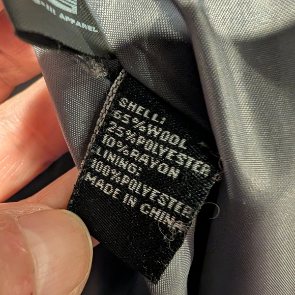 Jones New York Women's Stand-Collar gray pea soft cozy warm wool midi Coat sz 6 - Picture 9 of 10